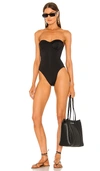 Norma Kamali Corset Mio Strapless One-piece Swimsuit In Black