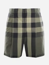 BURBERRY COTTON SHORTS WITH ALL-OVER TARTAN MOTIF,8042781 .A9568