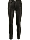 Zadig & Voltaire Skinn Lambskin Trousers In 黑色