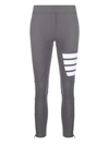 THOM BROWNE 4-BAR COMPRESSION LEGGINGS, MEDIUM GREY