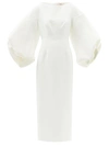 ROKSANDA GARANCE BALLOON-SLEEVE CREPE DRESS,1425052