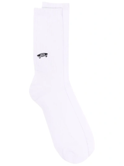 Vans Logo-print Socks In White