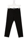 Dsquared2 Black Stretch Virgin Wool Trousers In Black