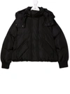 Mm6 Maison Margiela Teen Padded Bomber Jacket In Black