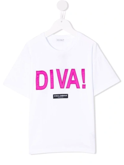 Dolce & Gabbana Diva T-shirt In White