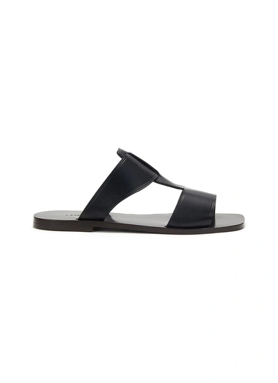 Lemaire Chunky Leather-strap Sandals In Black