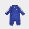 Adidas Originals Babies' Adidas Infant Badge Of Sport Track Suit Coverall Onesie In Blue/white