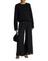 The Row Sibel Oversized Wool And Cashmere-blend Sweater In Dark Blue