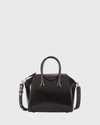 Givenchy Antigona Mini Top Handle Bag In Box Leather In Black