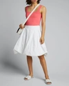 A.l.c Victoria Square-neck Crop Top In White