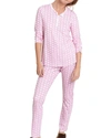 Roller Rabbit Monkey Print 2-piece Pajama Set In Pink