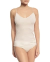 Hanro Seamless Cotton V-neck Camisole In Nightshade