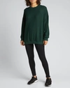 Alo Yoga Soho Crewneck Pullover Sweatshirt In Woodrose