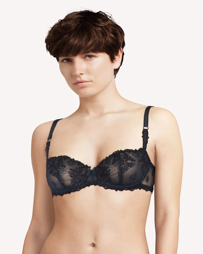 Chantelle Champs Elysees Lace Demi Bra In Rose Plum