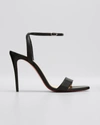 Christian Louboutin Loubi Queen Ankle Strap Sandal In Black