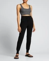 Loulou Studio Black Cashmere Maddalena Lounge Pants In Black
