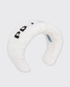 Prada Embroidered-logo Textured-finish Headband In F0964 Bianco Nero