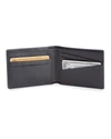 Royce New York Rfid Blocking Bifold Wallet In Navy Blue And Bla