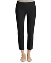Lafayette 148 Plus-size Jodhpur Cloth Front Zip Cropped Bleecker Pant In Black