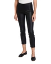 Vince Zipped-detail Stretch-leather Leggings In Black