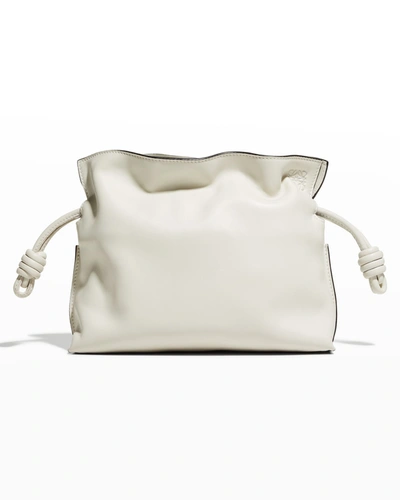 Loewe Flamenco Mini Napa Drawstring Clutch In Warm Desert