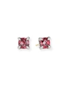 David Yurman Chatelaine Stud Earrings With Rhodalite Garnet And Diamonds In Rhodalite Garnet