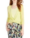 Nic + Zoe Petite 4-way Linen-blend Cardigan In Punch