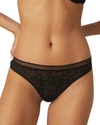 Simone Perele Exotica Floral-print Mid-rise Stretch-lace Briefs In Black