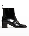 Christian Louboutin Mayerswing High Heels Ankle Boots In Black Leather In Black