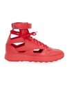 Maison Margiela Men's X Reebok Classic Leather Tabi High-top Sneakers In Black
