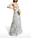 BRONX AND BANCO MIDNIGHT SILVER SEQUIN GOWN,PROD243550189