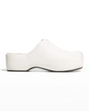 Simon Miller Bubble Vegan Leather Slide Clogs In White