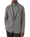 Agnona Men's Ribbed Cashmere Jacket In Flannel Grey