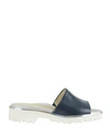 Ron White All Day Heels® Carley Water-resistant Slide Sandal In Navy/silver