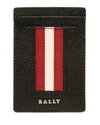 BALLY MEN'S TRAINSPOTTING LEATHER CARD CASE W/ MONEY CLIP,PROD243920215