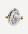 Alighieri Silver And Gold-plated The Symbol Unknown Ring In Silver