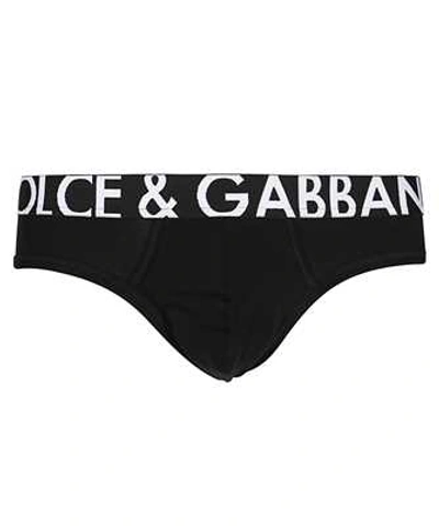 Dolce & Gabbana Branded Briefs In Black