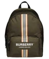 BURBERRY LOGO AND ICON STRIPE PRINT ECONYL®  BACKPACK
