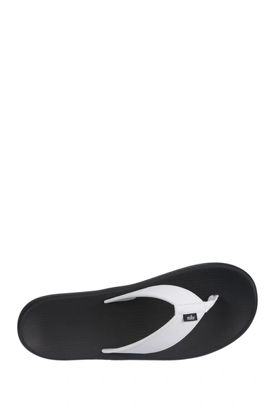 Nike Kepa Kai Flip Flop In White/ Black