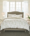 Laura Ashley Lindy Cotton Reversible 3-pc. Duvet Cover Set, King In Light Green