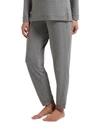 Hue Super-soft French Terry Cuffed Lounge Pants In Med. Grey Heather