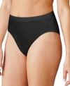 Bali Women's Light Leak Protection Hi-cut Brief Period Underwear Dfllh1 In Black