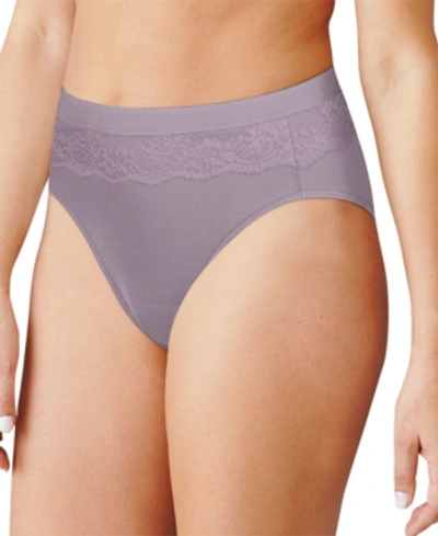 Bali Women's Light Leak Protection Hi-cut Brief Period Underwear Dfllh1 In Perfect Purple