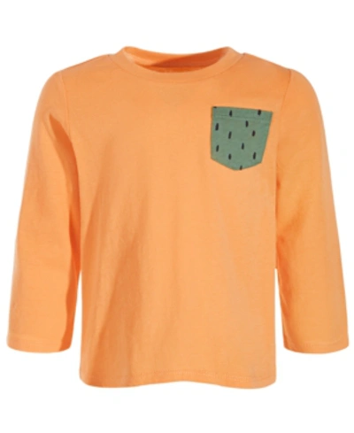 First Impressions Kids' Toddler Boys Cotton Watermelon T-shirt, Created For Macy's In Orange Popsicle