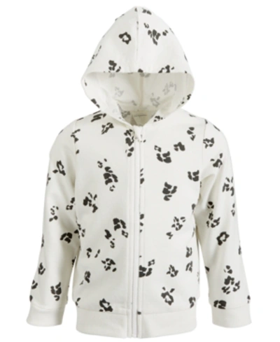 First Impressions Kids' Baby Girls Leopard-print Hoodie, Created For Macy's In Neo Natural