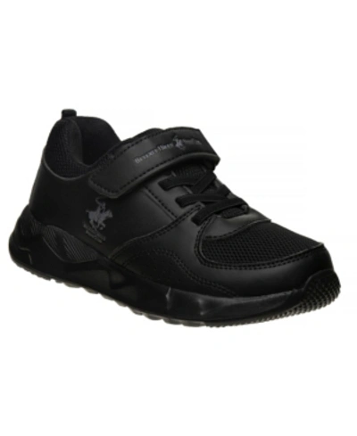 Beverly Hills Polo Club Kids' Little Boys Alternate Closure Sneakers In Black