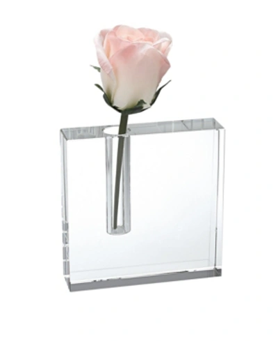 Badash Crystal Block Bud Vase In Clear