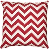 RIZZY HOME CHEVRON POLYESTER FILLED DECORATIVE PILLOW, 18" X 18"
