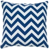 RIZZY HOME CHEVRON POLYESTER FILLED DECORATIVE PILLOW, 18" X 18"