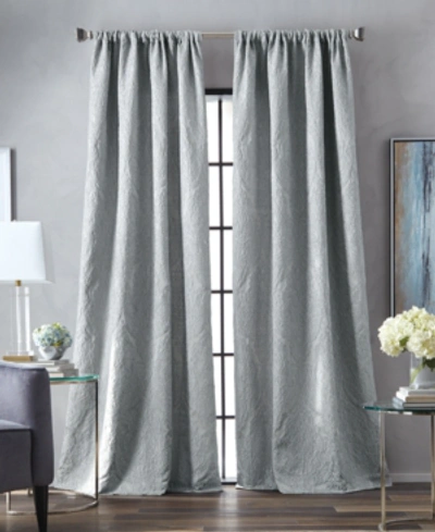 Martha Stewart Collection Milan Poletop Curtain Panel, 50" X 95", Created For Macy's In Grey